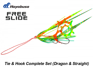 Hayabusa Free Slide Tie & Hook Complete Set(Dragon & Straight) #6 Bite Rush Chart SE184