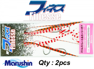 Tai Rubber Spare Set Finesse Red-Zebra / Red-Zebra Glow