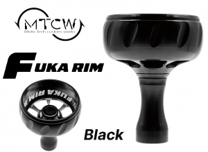 MTCW FUKA RIM Handle Knob Black(Compatible with DAIWA and SHIMANO)