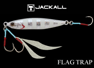 JACKALL JIG FLAG TRAP 80g Glow Stripe Border hologram