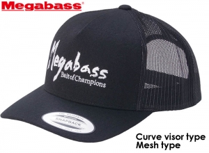 MEGABASS Original Cap BRUSH TRUCKER BLACK/WHITE (in stock)