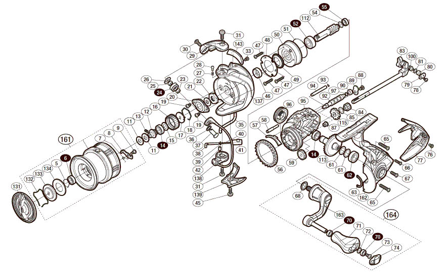 17 Complex CI4+ 2500S F6 HG Repair, Parts Purchase:PLAT