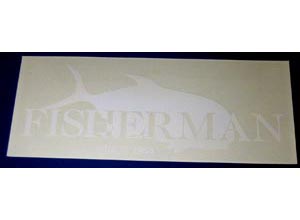FISHERMAN Sticker-D (Clear-White)